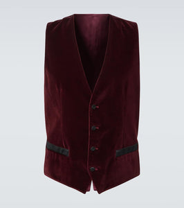 Dolce&Gabbana Cotton and silk velvet vest