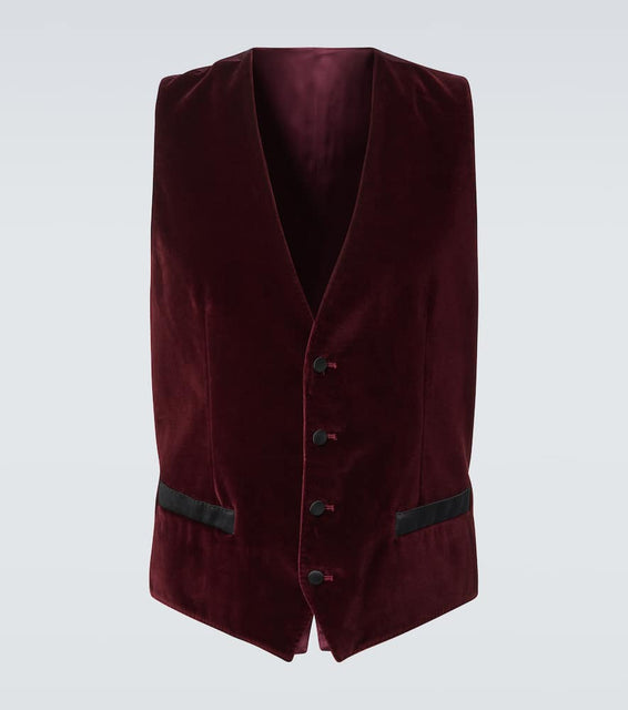 Dolce&Gabbana Cotton and silk velvet vest