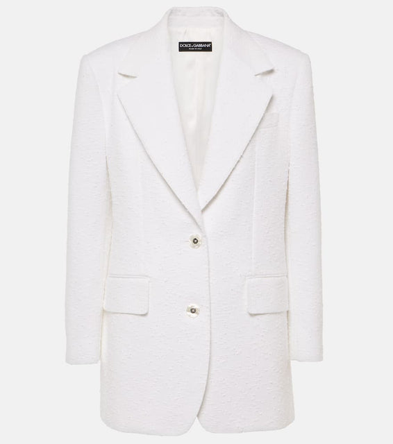 Dolce&Gabbana Cotton-blend tweed blazer