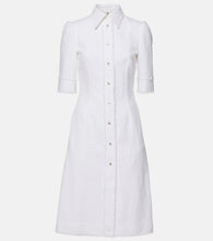 Dolce&Gabbana Cotton-blend tweed shirt midi dress. Dolce&Gabbana 棉混纺粗花呢衬衫中长连衣裙