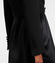 Dolce&Gabbana Cropped cotton-blend tuxedo jacket