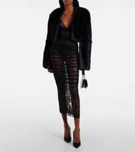 Dolce&Gabbana Cropped shearling jacket