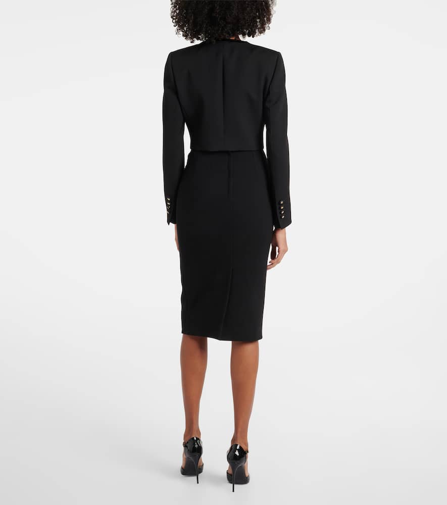 Dolce&Gabbana Cropped wool-blend jacket