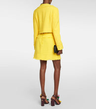 Dolce&Gabbana Cropped wool-blend tweed jacket