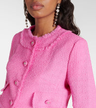 Dolce&Gabbana Cropped wool-blend tweed jacket