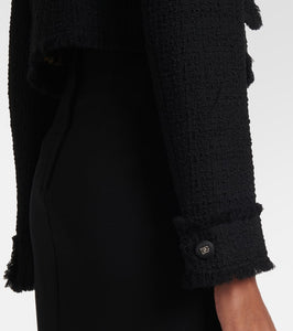 Dolce&Gabbana Cropped wool-blend tweed jacket