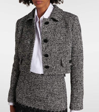 Dolce&Gabbana Cropped wool-blend tweed jacket