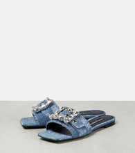 Dolce&Gabbana Crystal-embellished denim sandals