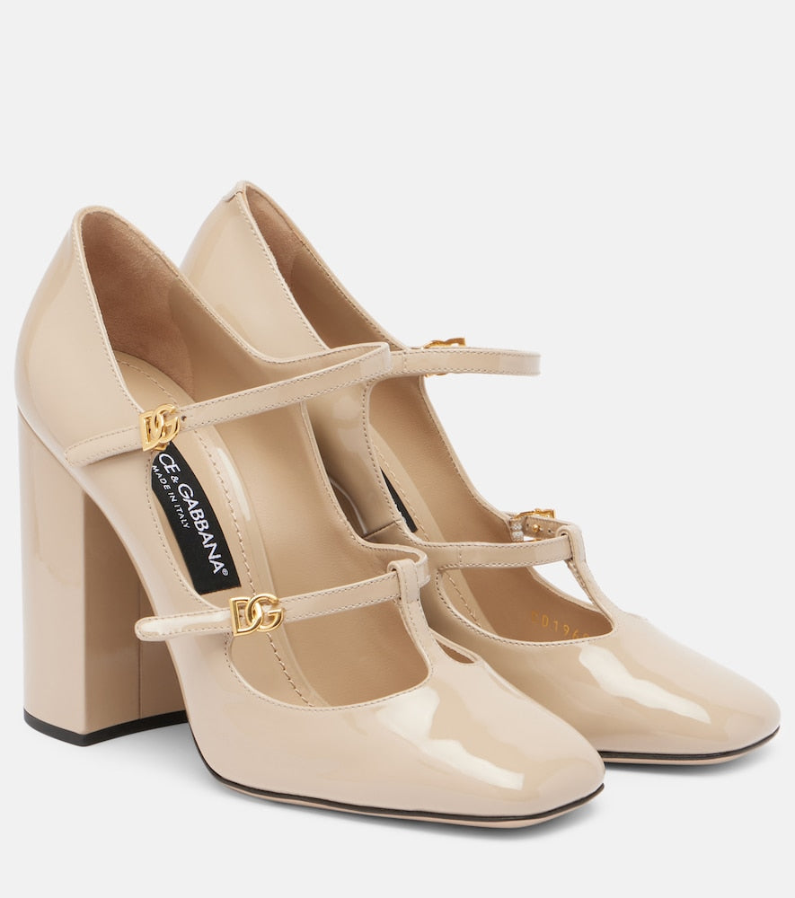 Dolce&Gabbana DG 105 patent leather Mary Jane pumps