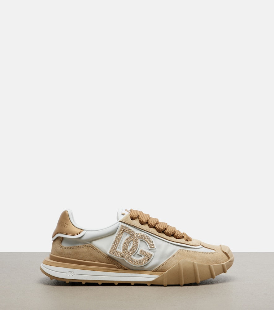 Dolce&Gabbana DG Athletic suede-trimmed sneakers