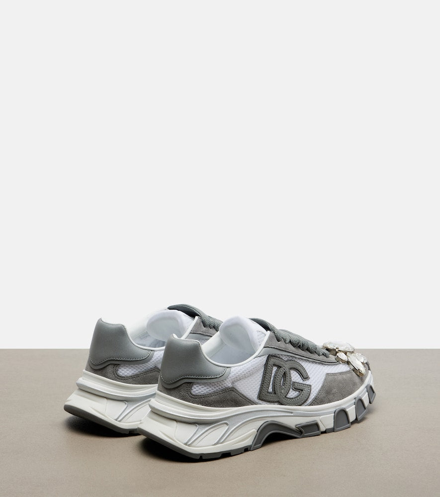 Dolce&Gabbana DG Country Road suede-trimmed sneakers