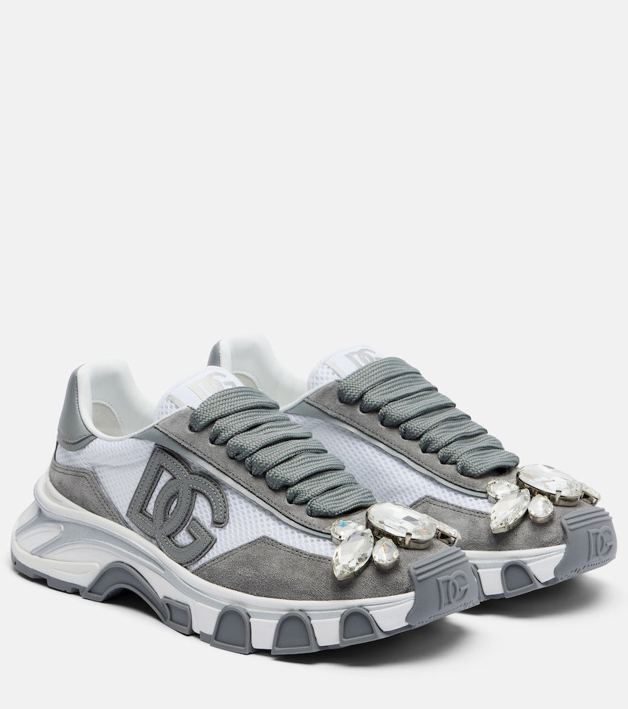 Dolce&Gabbana DG Country Road suede-trimmed sneakers