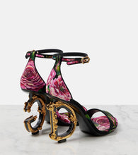 Dolce&Gabbana DG floral printed leather sandals
