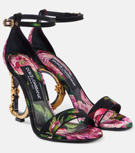 Dolce&Gabbana DG floral printed leather sandals
