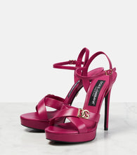 Dolce&Gabbana DG leather platform sandals