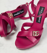 Dolce&Gabbana DG leather platform sandals