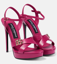 Dolce&Gabbana DG leather platform sandals