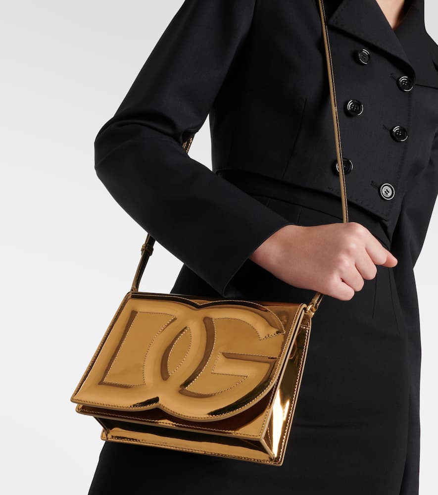 Dolce&Gabbana DG mirrored leather crossbody bag