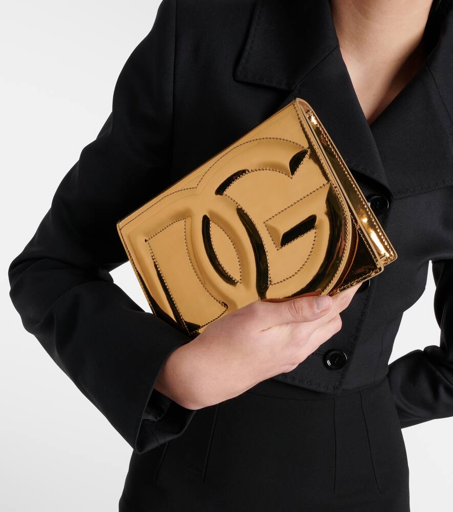 Dolce&Gabbana DG mirrored leather crossbody bag