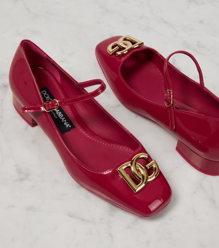 Dolce&Gabbana DG patent leather Mary Jane pumps
