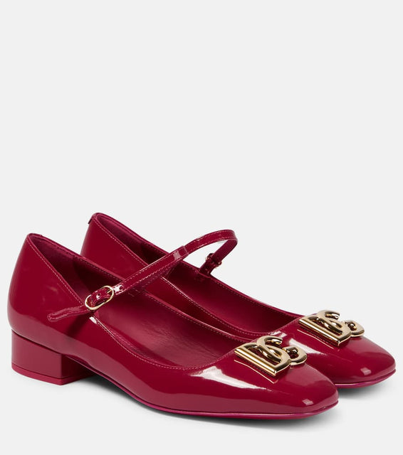 Dolce&Gabbana DG patent leather Mary Jane pumps