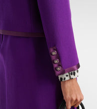 Dolce&Gabbana DG satin-trimmed wool-blend cr√É¬™pe jacket