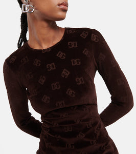 Dolce&Gabbana DG velvet minidress