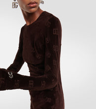 Dolce&Gabbana DG velvet minidress