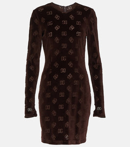 Dolce&Gabbana DG velvet minidress