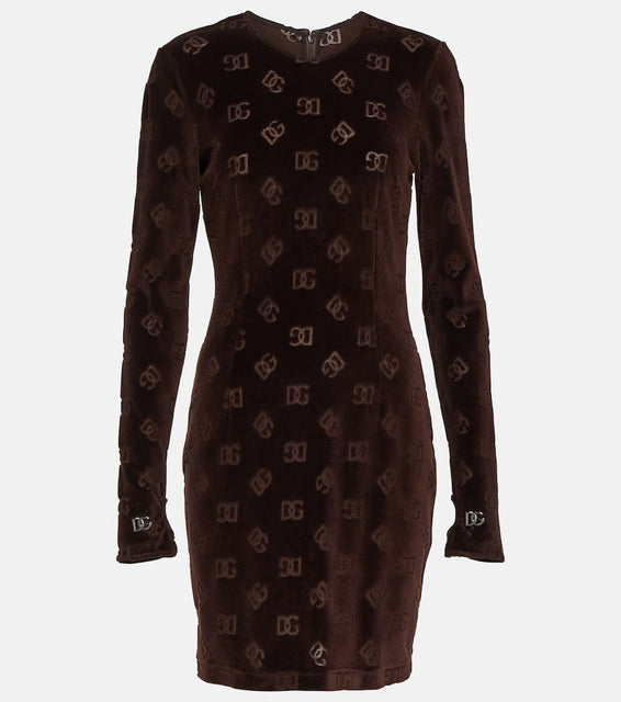 Dolce&Gabbana DG velvet minidress