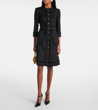 Dolce&Gabbana DG wool-blend boucl√É¬© midi dress