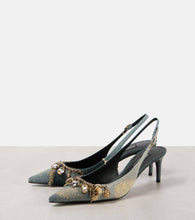 Dolce&Gabbana Denim slingback pumps