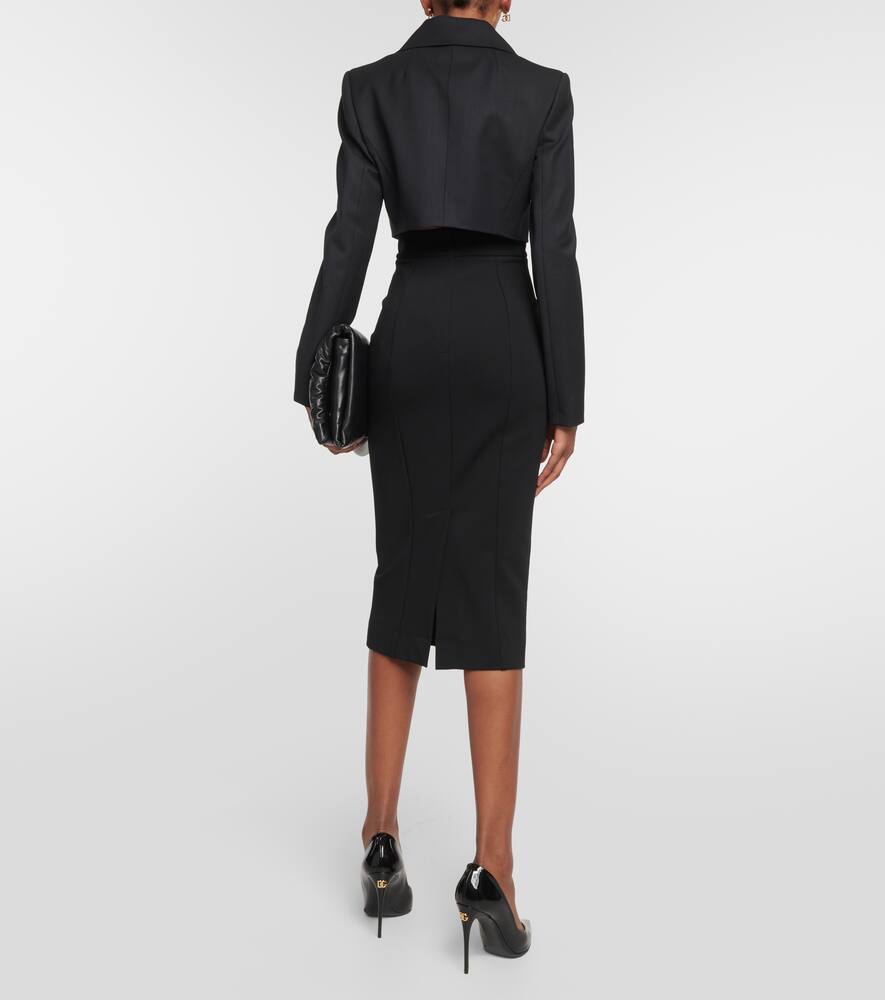 Dolce&Gabbana Double-breasted cropped blazer