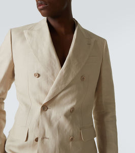 Dolce&Gabbana Double-breasted linen blazer