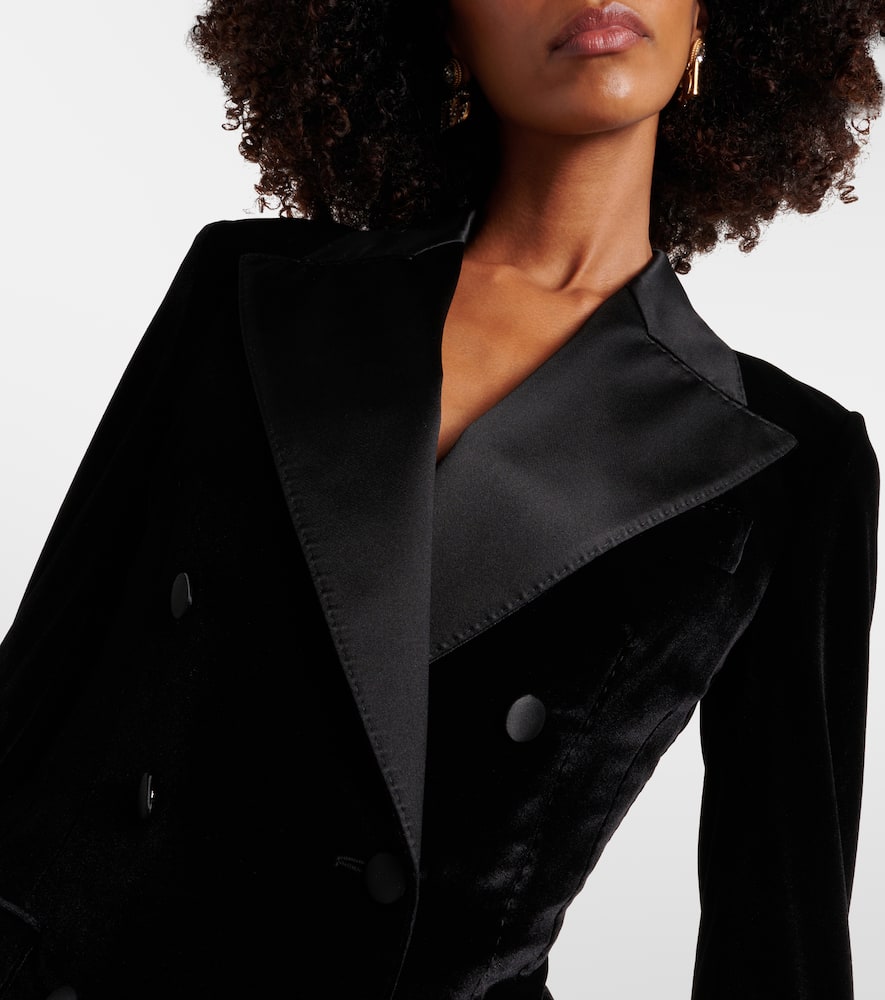Dolce&Gabbana Double-breasted velvet blazer