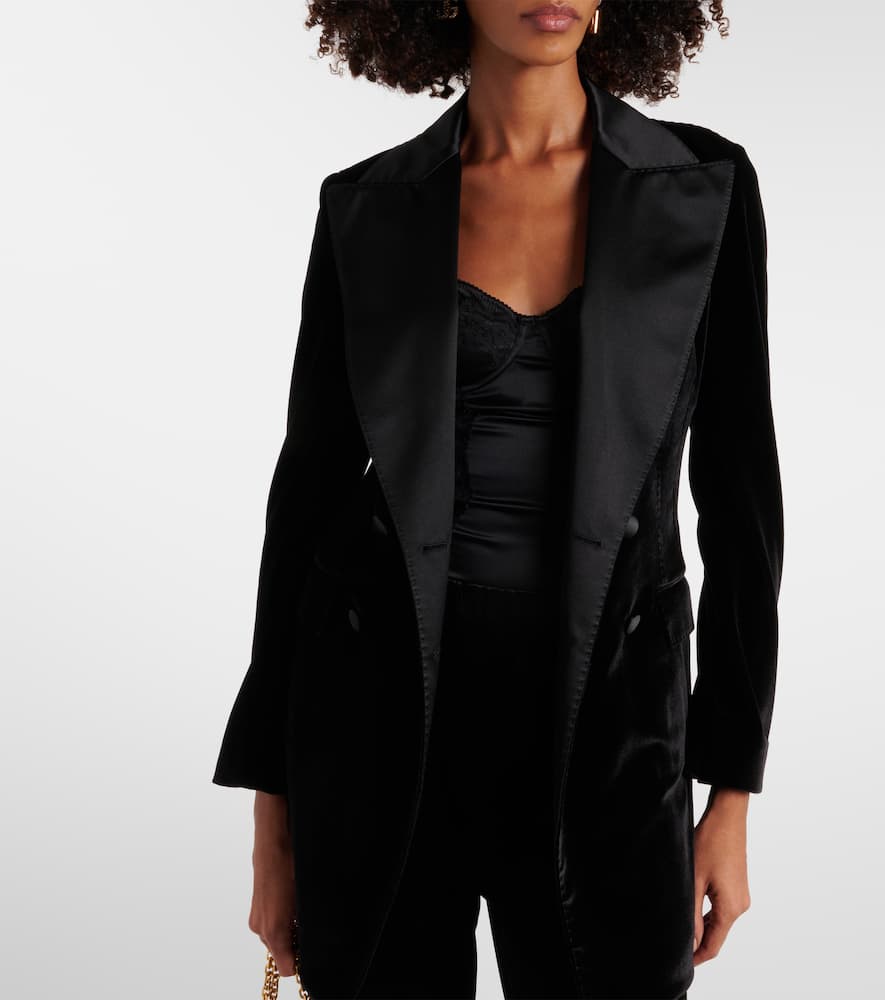 Dolce&Gabbana Double-breasted velvet blazer