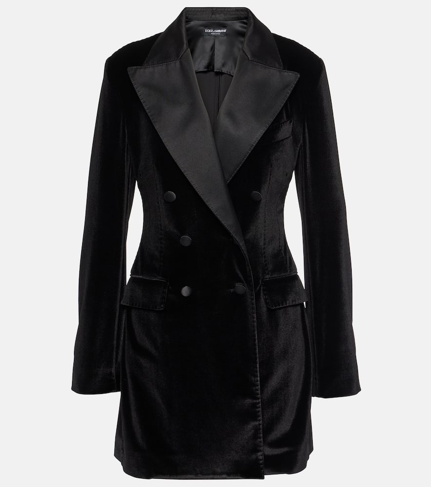 Dolce&Gabbana Double-breasted velvet blazer