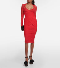 Dolce&Gabbana Draped tulle midi dress