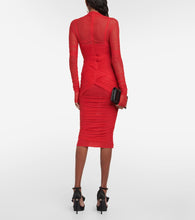 Dolce&Gabbana Draped tulle midi dress