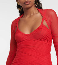 Dolce&Gabbana Draped tulle midi dress