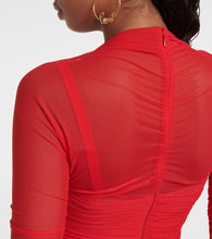 Dolce&Gabbana Draped tulle midi dress