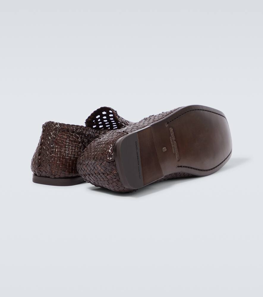 Dolce&Gabbana Driver woven leather loafers