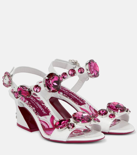 Dolce&Gabbana Embellished leather sandals