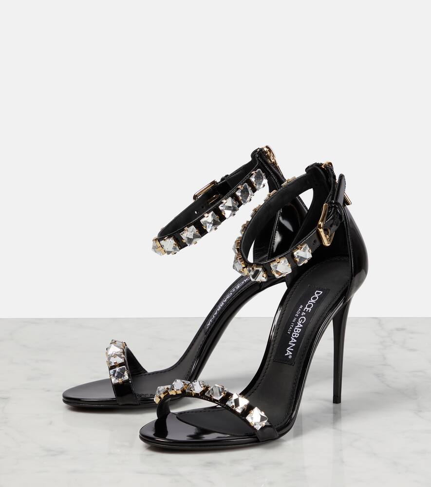 Dolce&Gabbana Embellished patent leather sandals