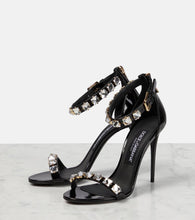 Dolce&Gabbana Embellished patent leather sandals