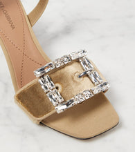 Dolce&Gabbana Embellished velvet sandals