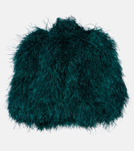 Dolce&Gabbana Feather-trimmed cape