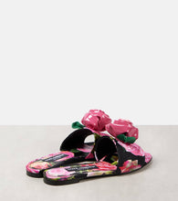 Dolce&Gabbana Floral-appliqu√É¬© brocade slides