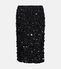 Dolce&Gabbana Floral-appliqu√É¬© sequined pencil skirt - Dolce&Gabbana 花卉贴花亮片铅笔裙