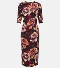 Dolce&Gabbana Floral cady midi dress. Dolce&Gabbana 花卉图案绉纱中长连衣裙